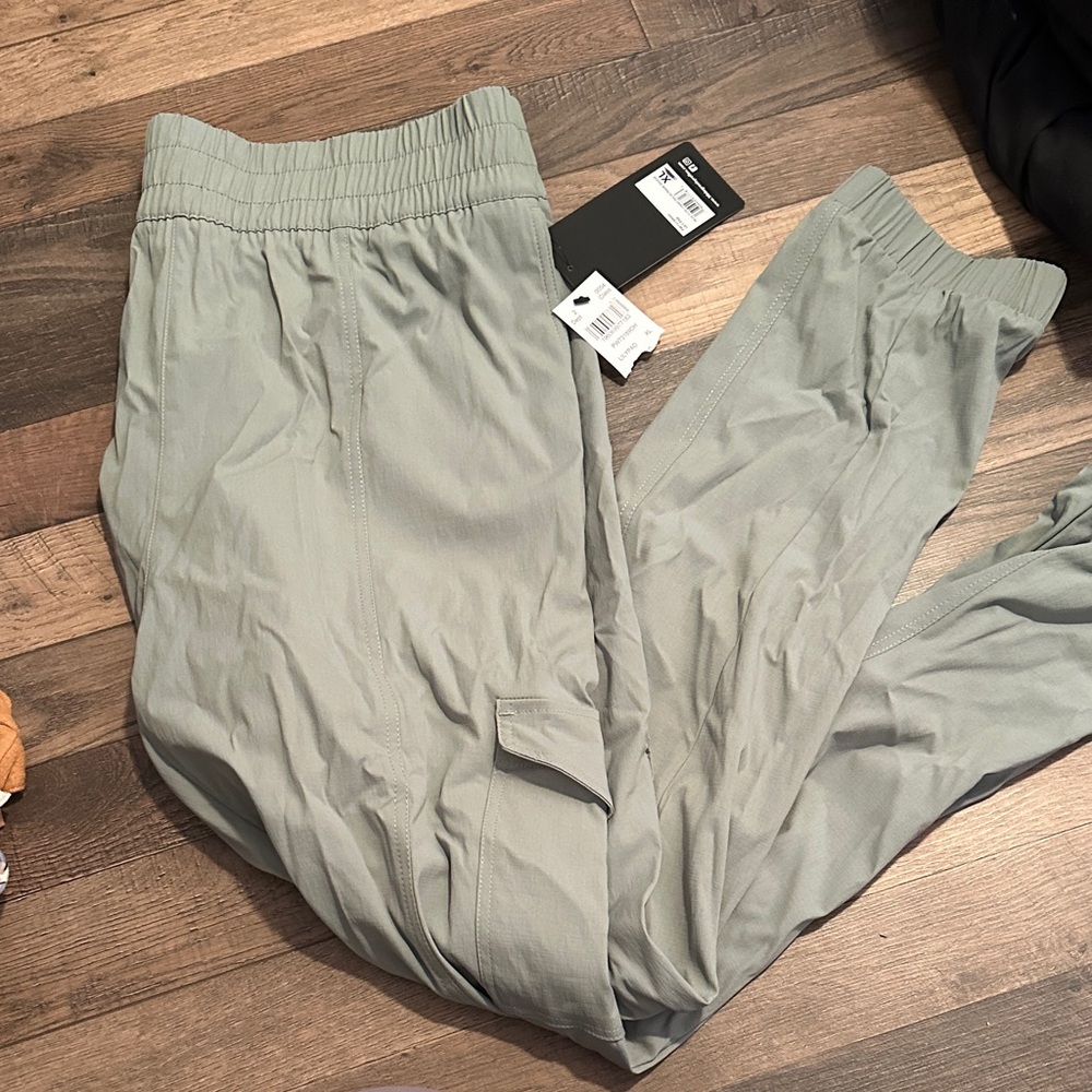 90 Degree By Reflex Light Gray Track Pants
